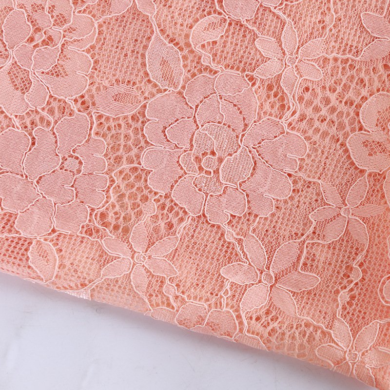 Cutwork Eyelet Solid Nylon Lace Fabric for Apparel Wholesale Supplier 14